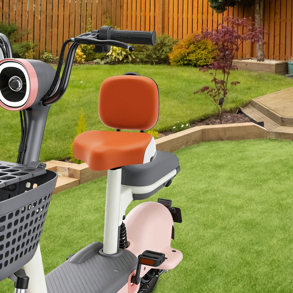 Premium Breiter Dreirad-Sitz für Erwachsene mit gepolsterter Rückenlehne, Stützendes Ergonomisches Sattelkissen für Lange Fahrten, Einfacher Austausch