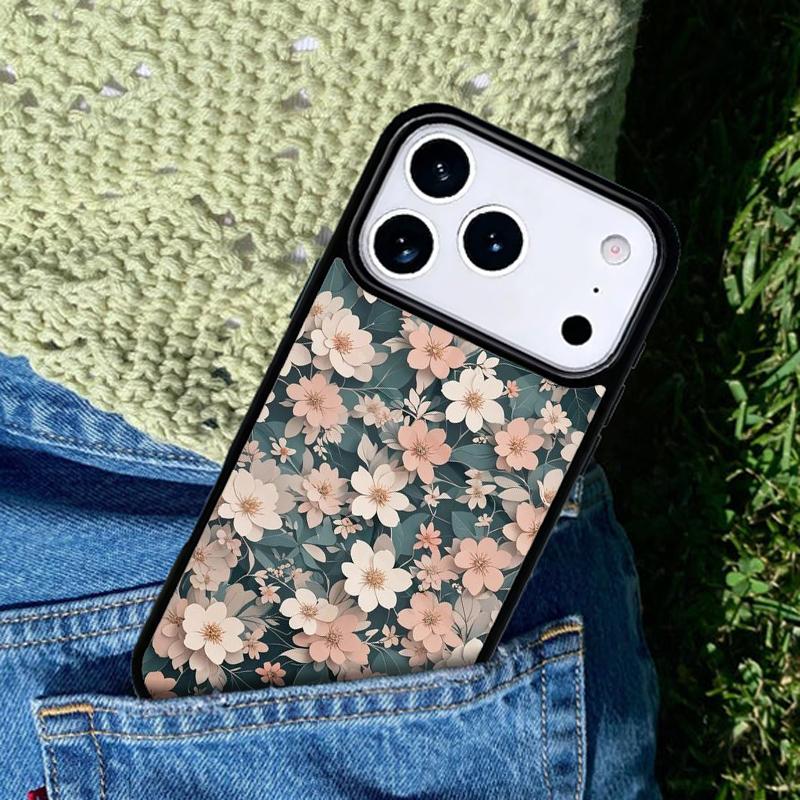 Beautiful Flower Phone Case Cover for IPhone 11 12 13 14 15 16e 17 Pro Max Coque for IPhone 17 Air iPhone Air