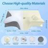 1PC Memory Foam Sleeping Pillows Fast Rebound Cervical Pillow 2in1 Ergonomic Contour Orthopedic Pillow for Neck Pain Neck Pillow