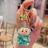 Cartoon Oil Keychain Cute Bunny Bag Small Pendant Internet Celebrity Quicksand Keychain