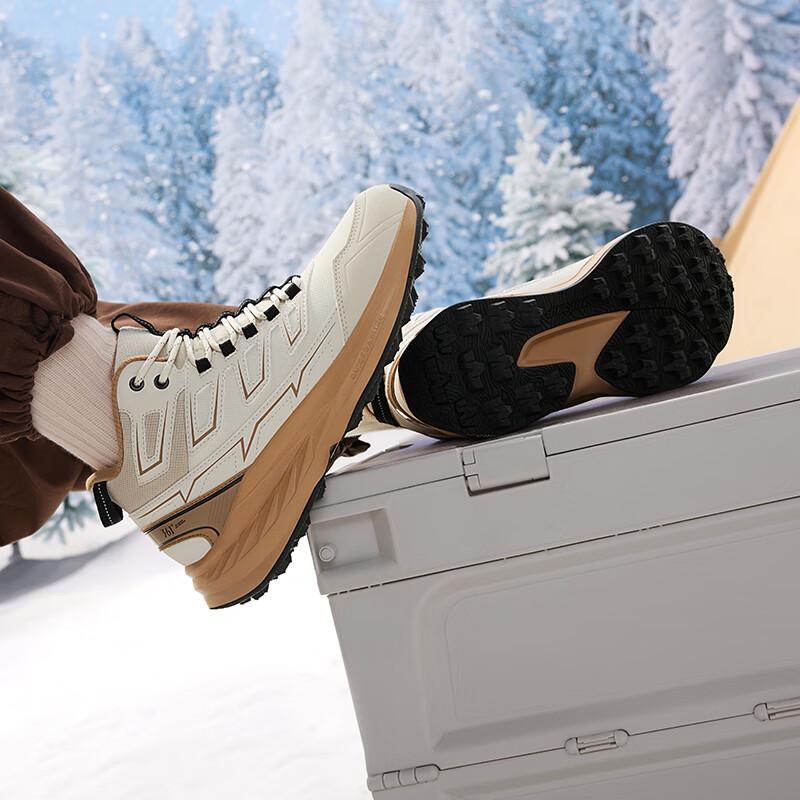 361° Men's Winter High-Top Fleece-Lined Outdoor Running Shoes