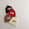 Baby hat cute bear knitted ear hat children's winter thickened warm wool hat infant hat