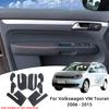 Perfekt for Volkswagen VW Touran 2006 2007 2008 2009 2010 -2015 PU-lær Bilinteriør Dør Armlene Paneldeksel Klistremerke Dekor