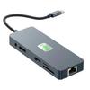 11-in-1 USB C Docking Station 3×USB 3.2 10Gbps Gigabit RJ45 4K@60Hz HDMI-Compatible VGA SD/TF 3.5mm Audio 100W PD For Laptops