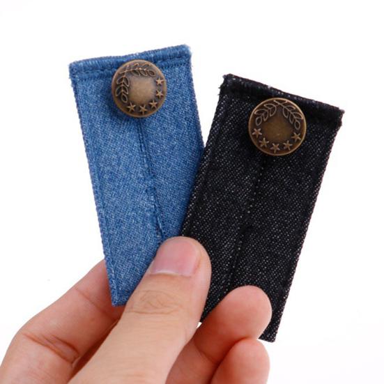 Waist Extension Buckle Button Adjustable Denim Extended Reusable Waist Adjustment Colorfast Lengthen Waist Pants Waist Extension Buckle Jeans