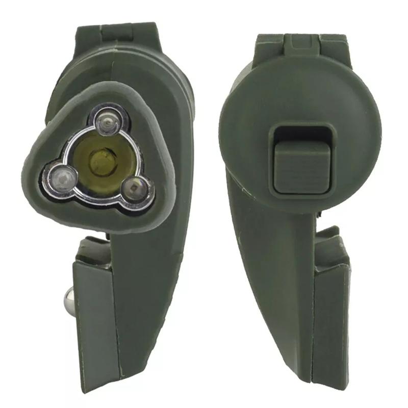 1 Stück Taktische Helmleuchte MPLS CHARGE 3 Modi Grün Rot IR Laser Helmleuchte Energiesparend Jagd Airsoft Helm Taschenlampe