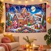 Weihnachtsthema Wandteppich, Xmas Wandbehang, Feiertags-Heim Schlafzimmer Dekoration