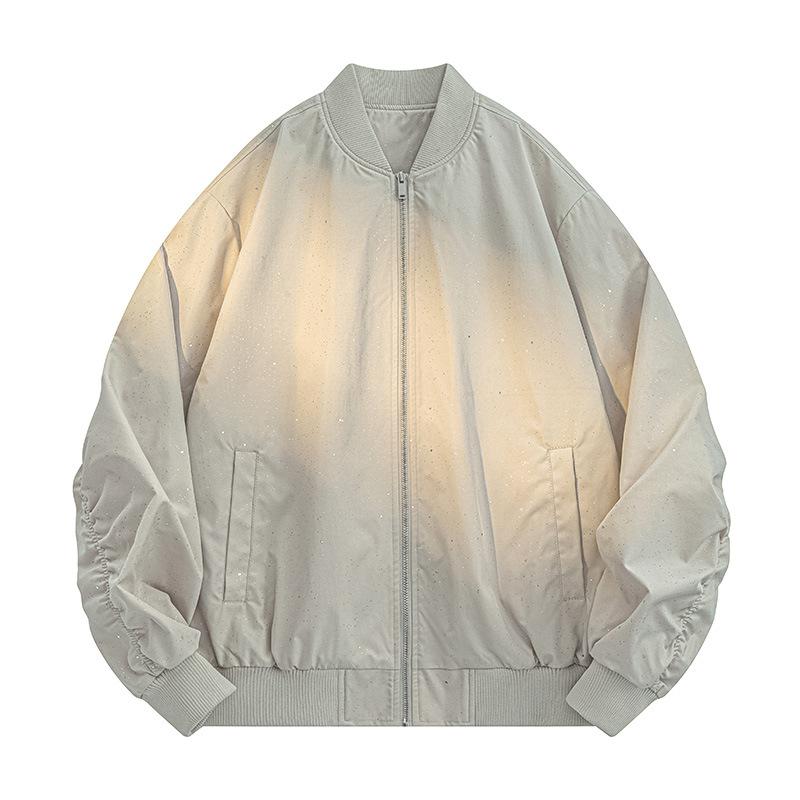 

Men s Spring and Autumn New Baby s Breath Jacket Men s Fashion Trendy Men s Casual Jacket Baseball Collar Jacket Men s Jacket 3XL