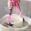 2 IN 1 Plate Bowl Clip Silicone Handle Retriever Tong Anti-scald Gripper Clip  Bowl Dishes
