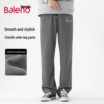 Pantalon décontracté pour homme Baleno printemps en chenille coupe droite