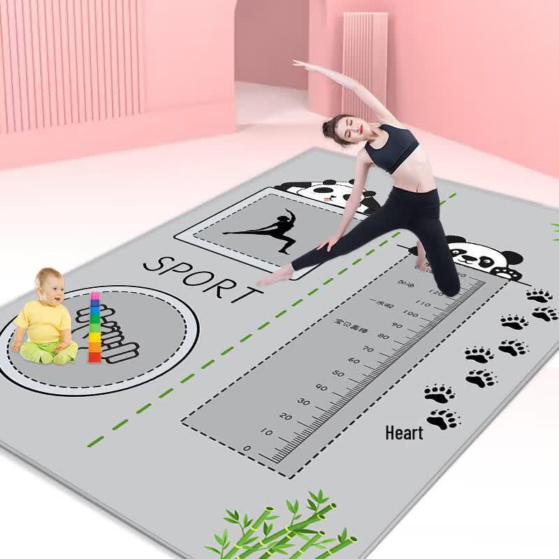 TLXT Parent-Child Widened Non-Slip Yoga & Jump Rope Mat