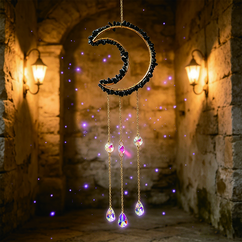 Natürlicher 7-Chakra Lebensbaum Edelstein Heilung Rohe Kristallsteine Wand Fenster Auto Hängendes Ornament für Yoga