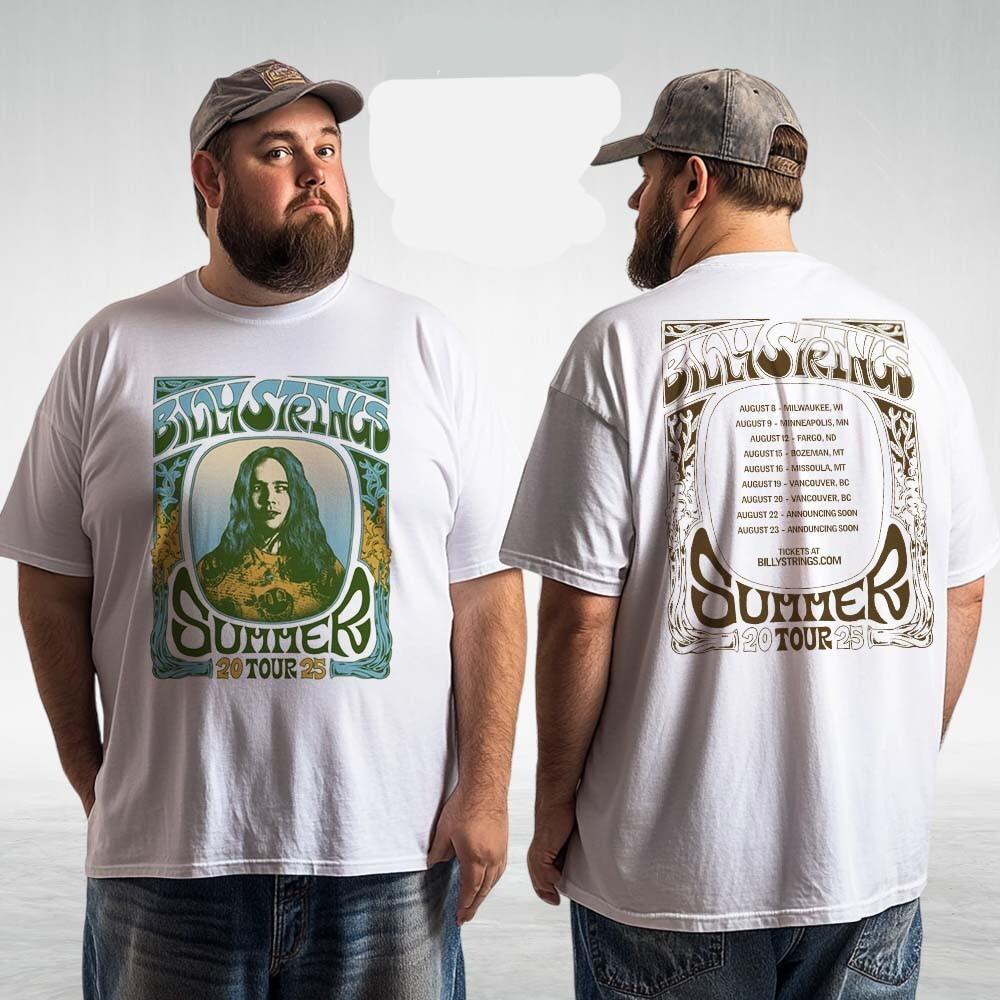 Billy Strings Summer Tour 2026 List Limited Two Sides Unisex T-Shirt Size S-4XL S