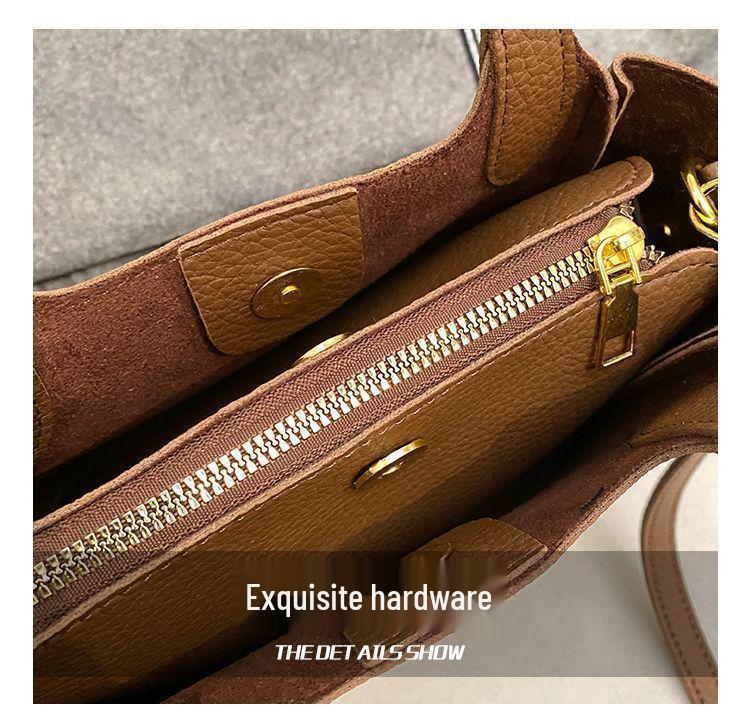 Retro Women's Versatile Crossbody Bucket Handbag - 2025 Fashion Collection