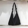 Small Dirty Cabinet, Japanese and Korean Literary Polka Dot Women's Bag, Small Fresh Floral Girl Shoulder Bag, Homemade Tied Knot Belt Tote Bag