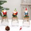 Storage Jar With Airtight Lid Elf Dwarf Candy Containers for Xmas Kitchen Countertop Decor