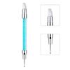 Nail Art Sculpture Pen, 5Pcs Dual Tipped Dotting Pen and Silicone Nail Tools for Resin, Silicone Brushes, Acrylic Pen, Nail Art Brushes, Nail Foil