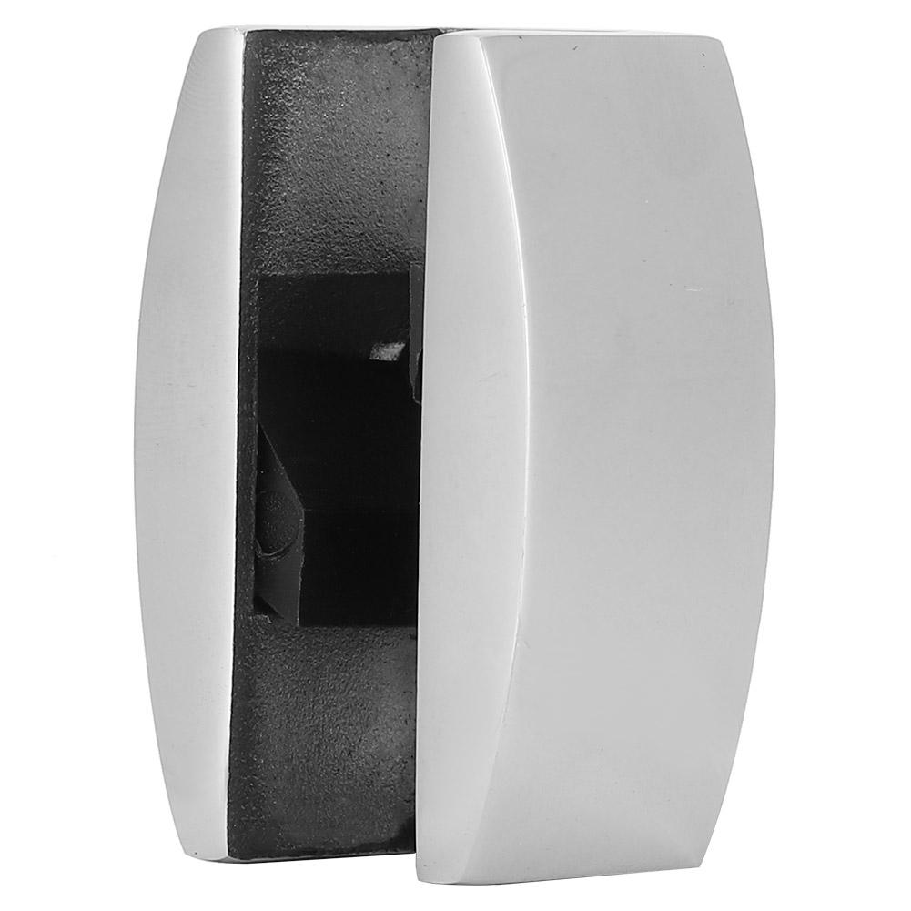 Stainless Steel Door Floor Roller Guide U‑Shaped Swing Stopper Bath Room Accessory for Glass Sliding Doors(Glossy