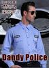 Madrugada Police Officer Cosplay Dandy Police Costume for Size S597 Men, (Large, Blue)