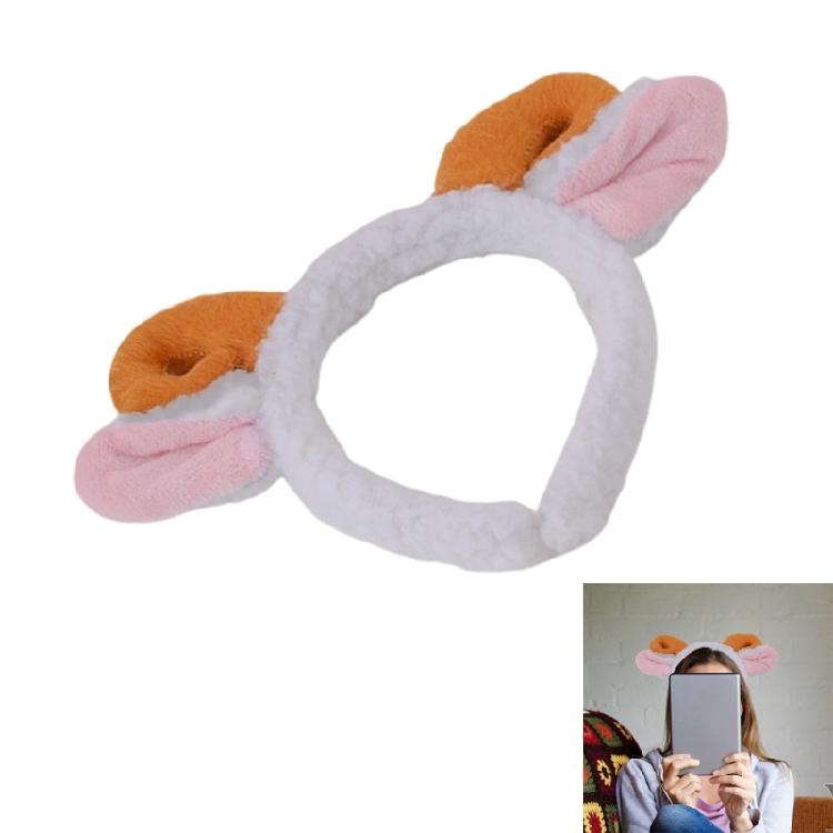 2Pcs Animal Sheep Costume Set with Sheep Ears Headband Sheep Tail Accessories for Halloween Fancy Dress Party Props