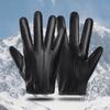 Black Full Finger Mittens Punk PU Leather Gloves Fashion Driving Gloves  Outdoor