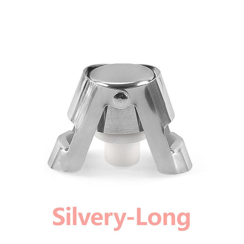 Portable Stainless Steel Champagne Sparkling Stopper Sealing Bottle Cap Wine Bottle Stopper Wine Beer Bottle Cork Plug