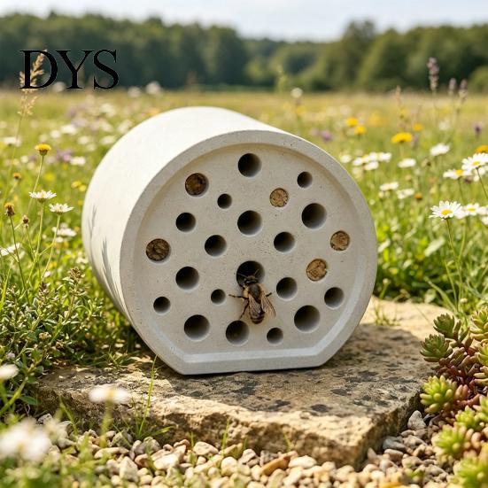 Bee Pollination Aid Honeycomb House Mason Habitat Multiple Shapes Plastic Insect Pollinator Waterproof Garden Decor for Pollinators Organic Gardening