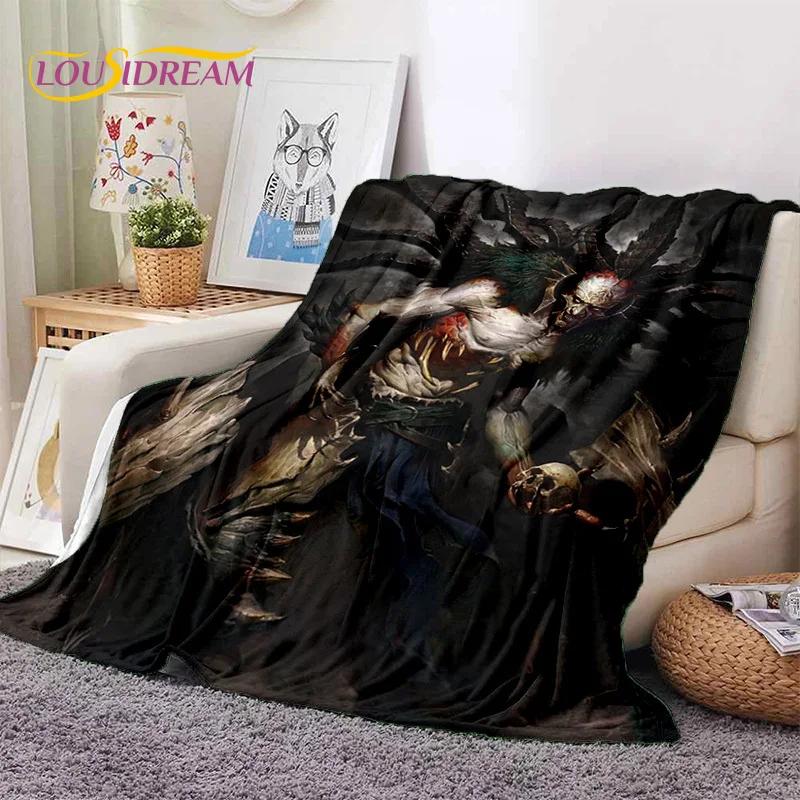 Diablo 3D Retro Game Gamer Soft Flannel Blanket for Beds Bedroom Sofa Picnic,Throw Blanket for Cover Outdoor Leisure Nap Gift