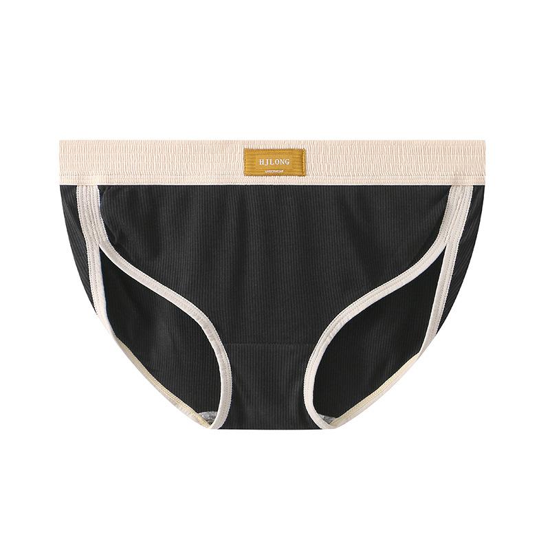 Einfarbige Damenunterwäsche Slim Fit Damen Dreiecksslips Baumwolle Damen Übergröße Dreiecksslips