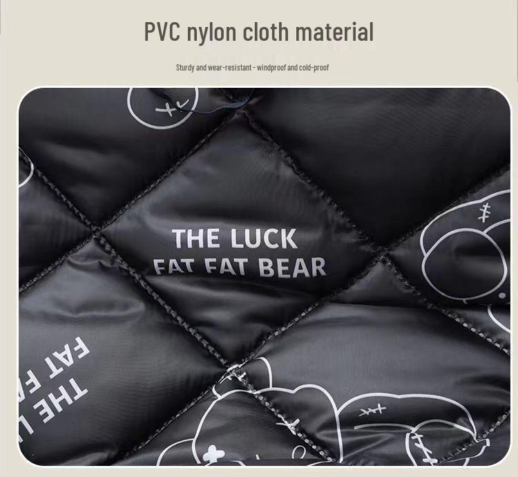 Thickened Waterproof Fleece-lined Windshield for Electric Vehicles - Cold-Proof Cover for Spring, Autumn, and Winter