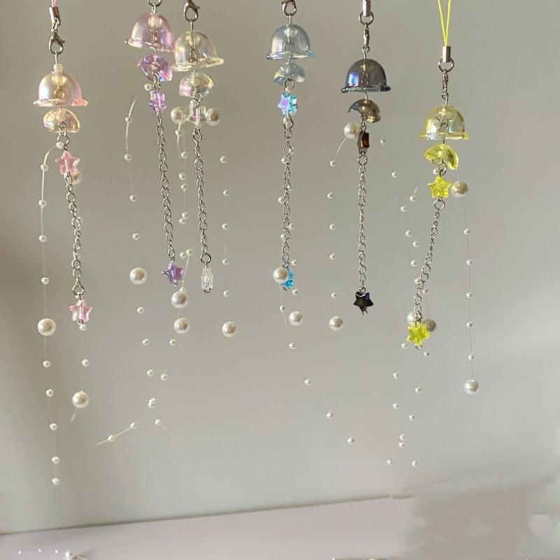 Sturdy Acrylics Winds Chimes Beads Portable Accessory for Craft Jewelry Making Clear 3D Charm Bead Accessories