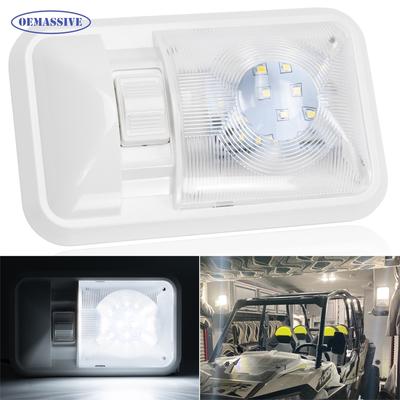 RV Ceiling Dome Single Light 24LED Adjustable Interior Lighting for Car Marine Boat Trailer Camper Vans Natural White 4000-4500K