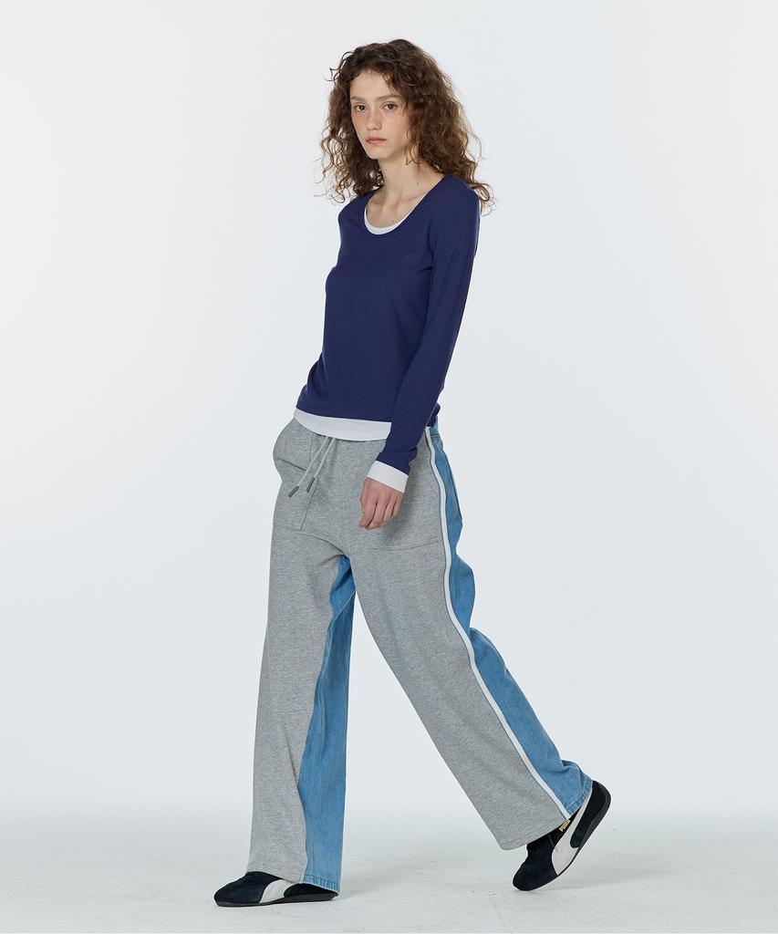 JUCYJUDY J Round Neck Layering T-Shirt (On) Jyts02Ag