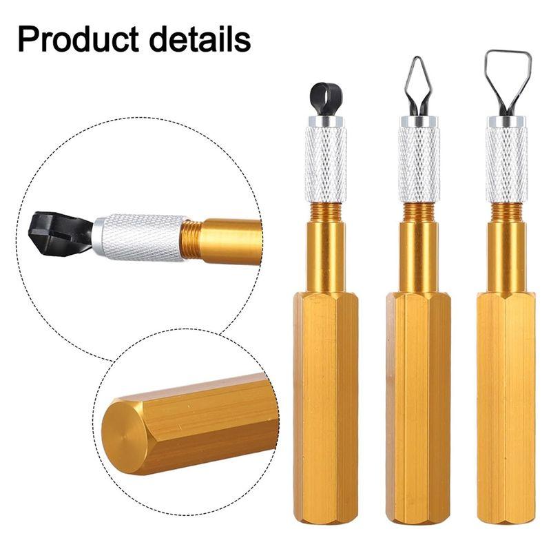 Feb.Corner Smoothing Cutter Handle Set With 3 Blades For PVC Floor Welding Aluminum Alloy Electrode Leveler Tool