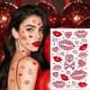 Rhinestone Face Temporary Tattoos Makeup Sticker Photocard Sticker Christmas Holiday Party