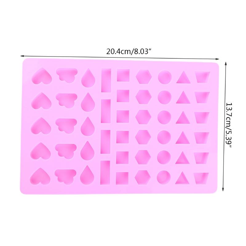 Cabochons Resin Molds Silicone Pendant Resin Mould Jewelry Crystal Bracelet Jewelry Casting Mold Square Round for Triang