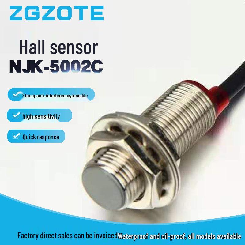 Hall Sensor Magnetic Proximity Switch NJK-5002C/8002C - Three-Wire