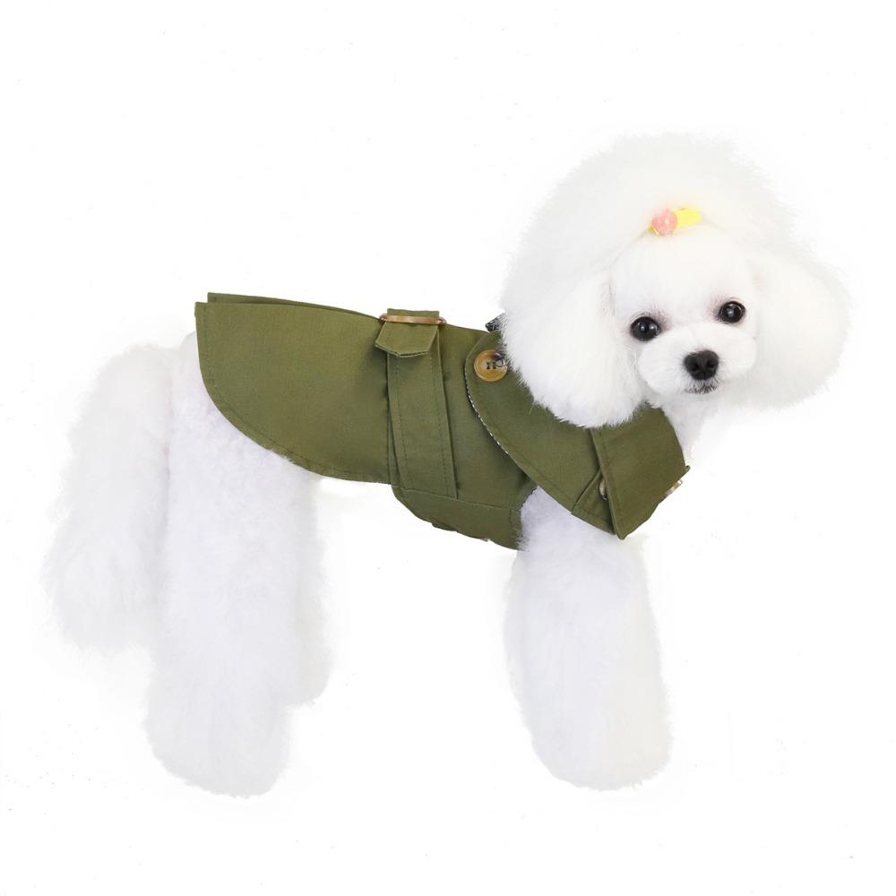 Pet Clothes Dog Clothes Autumn New Three-color Trench Coat Small Dog Pet Clothing Winter Clothes