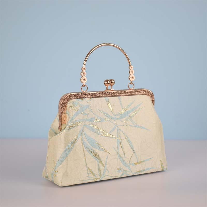 Handgefertigte Stoff Chinesische Goldtasche tragbare Messenger-Kette Schneiden Salon Teambuilding-Klasse Lehrmaterialtasche