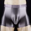 Sexy Men'S Glossy  Swimming Trunks Shinny Shorts Boxer Underwear