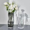 Glass Vase Ornament Modern Simple Guest Dining Room Bedroom Vase Flower Arrangement High-end Decoration Flower Vase