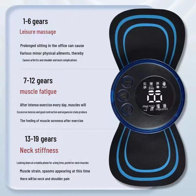 Neukundenangebot: Wiederaufladbares Ganzkörper-Smart-Puls-Massagegerät für Halswirbelsäule, Taille und Rücken