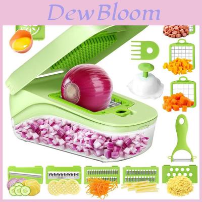 Multifuntional Vegetable Chopper With Stainless Steel Blades For Home Cooking And Meal Prep