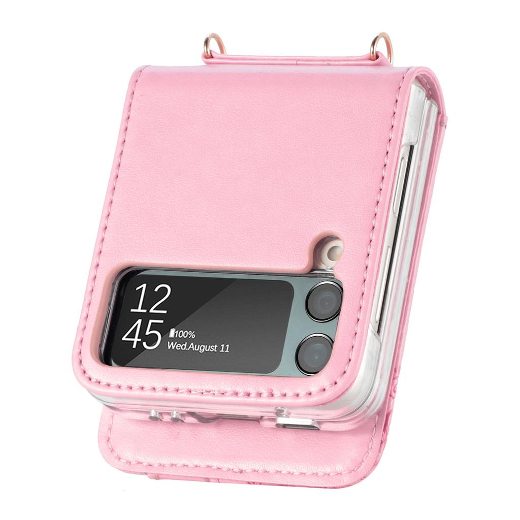 Carcasă din piele pentru Samsung Galaxy Z Flip 4 5G, portofel cu buzunar pentru card, pentru Samsung Galaxy Z Flip 4 5G, Flip4 Flip3 Flip 3 Zflip3, accesorii pentru telefon