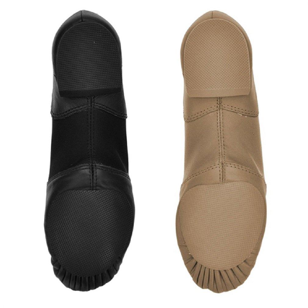 Capezio EJ2 Jazzové taneční boty s boční gumou pro jazzový tanec a roztleskávání Nazouvací boty, (5W, Velbloudí)