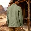 Men's Retro Casual Shirt with, Breathable and for