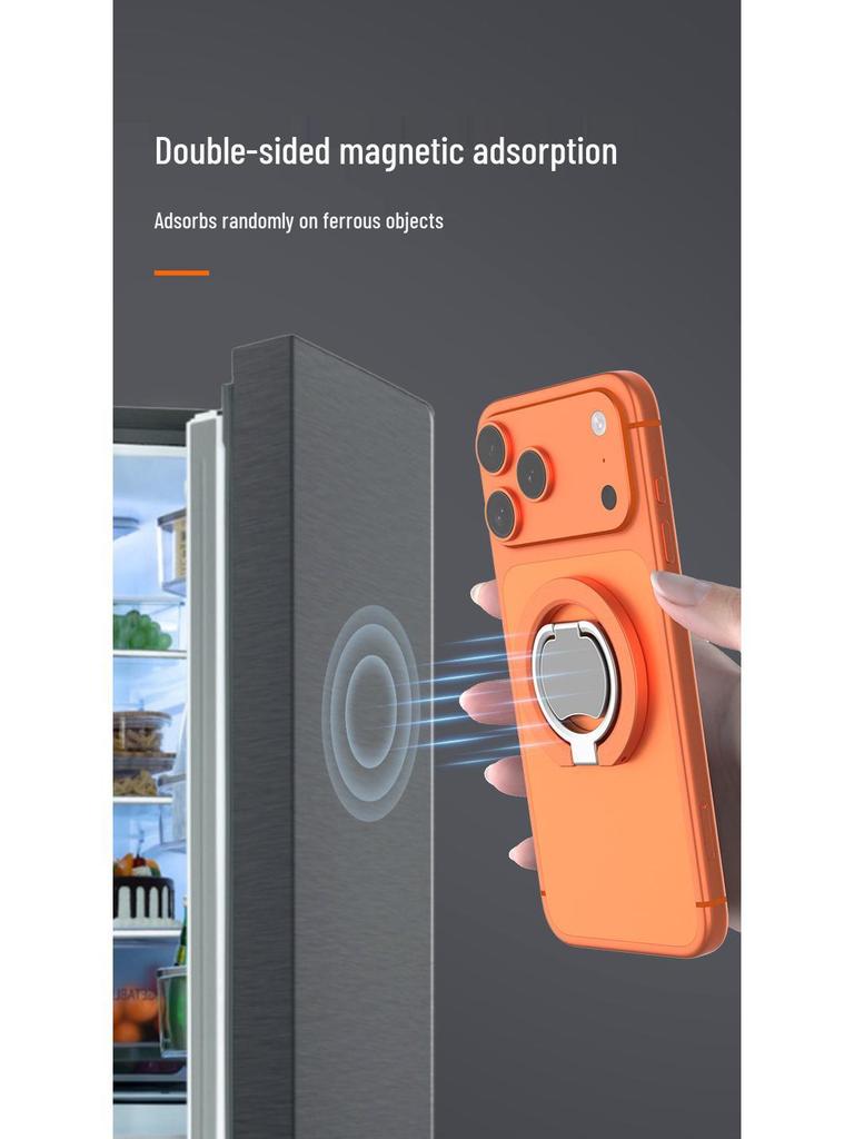 Universal Double-Sided Magnetic Phone Holder Ring for Apple & Android - Multi-functional Desktop Stand