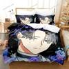 MILGRAM Luxury Bedding Set Japan Anime Cartoon Duvet Cover Set Comforter Bedspread Linen Twin Single Size Printed Home Textile