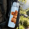 1PC Highland Cow Leopard Fur 750ml Color Plastic Sports Water Bottle Leakproof Flip Straw Lid Suitable for Sports Office Home Use