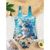 Girls One Piece Swimsuit Cute Cartoon Colorful Heart Symbol Print Sleeveless Swimwear Kids Summer Beach Bathing Suit